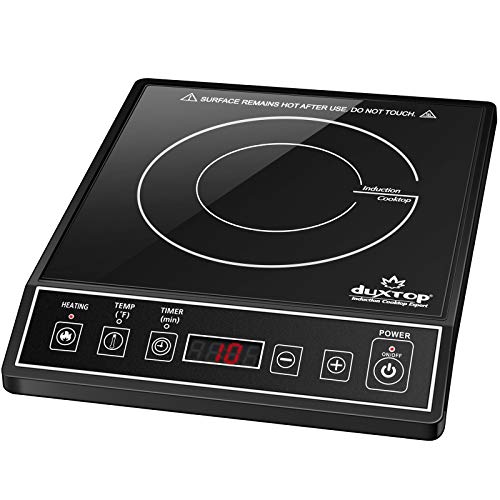 Duxtop 1800W Portable Induction Cooktop Countertop Burner, Black 9100MC/BT-M20B - Image 1