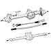 FACCNOY CNC Aluminum Front Rear Straight Axle for 110 RC Crawler Axial SCX10 II Vanquish VS410 Chassis Silver - Image 2