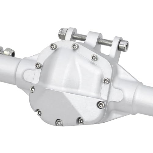FACCNOY CNC Aluminum Front Rear Straight Axle for 110 RC Crawler Axial SCX10 II Vanquish VS410 Chassis Silver - Image 5