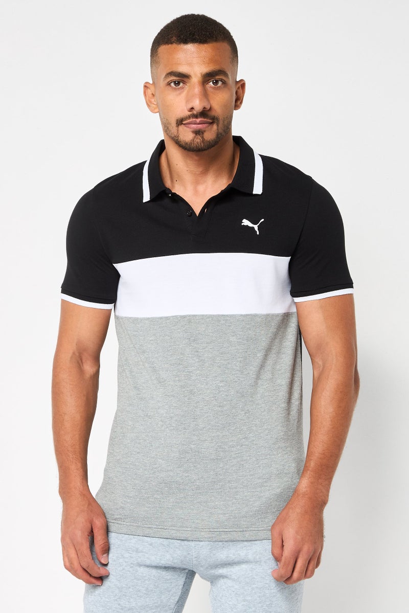 PUMA Men Sportswear Fit Short Sleeve Outdoor Polo, Multicolor - Image 1