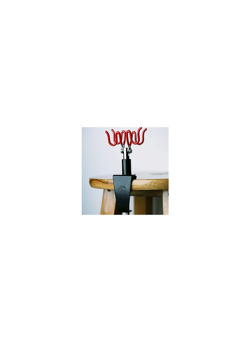 GGOOT Airbrush Holder Holds Up to 2 Airbrushes Table-Mount Stand Clamp-on Station Gravity Stand 360 Degree Adjustable  - Image 5