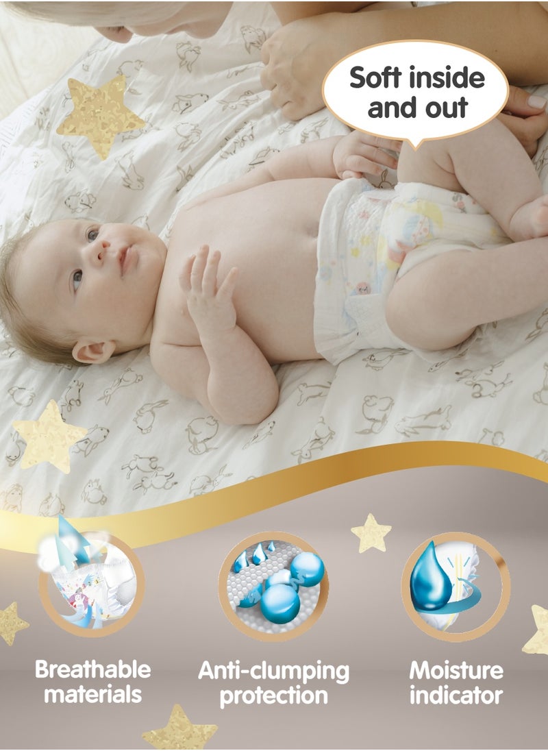 YokoSun YokoSun Premium Baby Diapers, Size 2 / S (3-6 kg), 72 pcs – Ultra-Soft, Hypoallergenic Nappies, Japanese Quality for Baby Skin Care, Leakproof with 12-Hour Dryness Protection  - Image 4