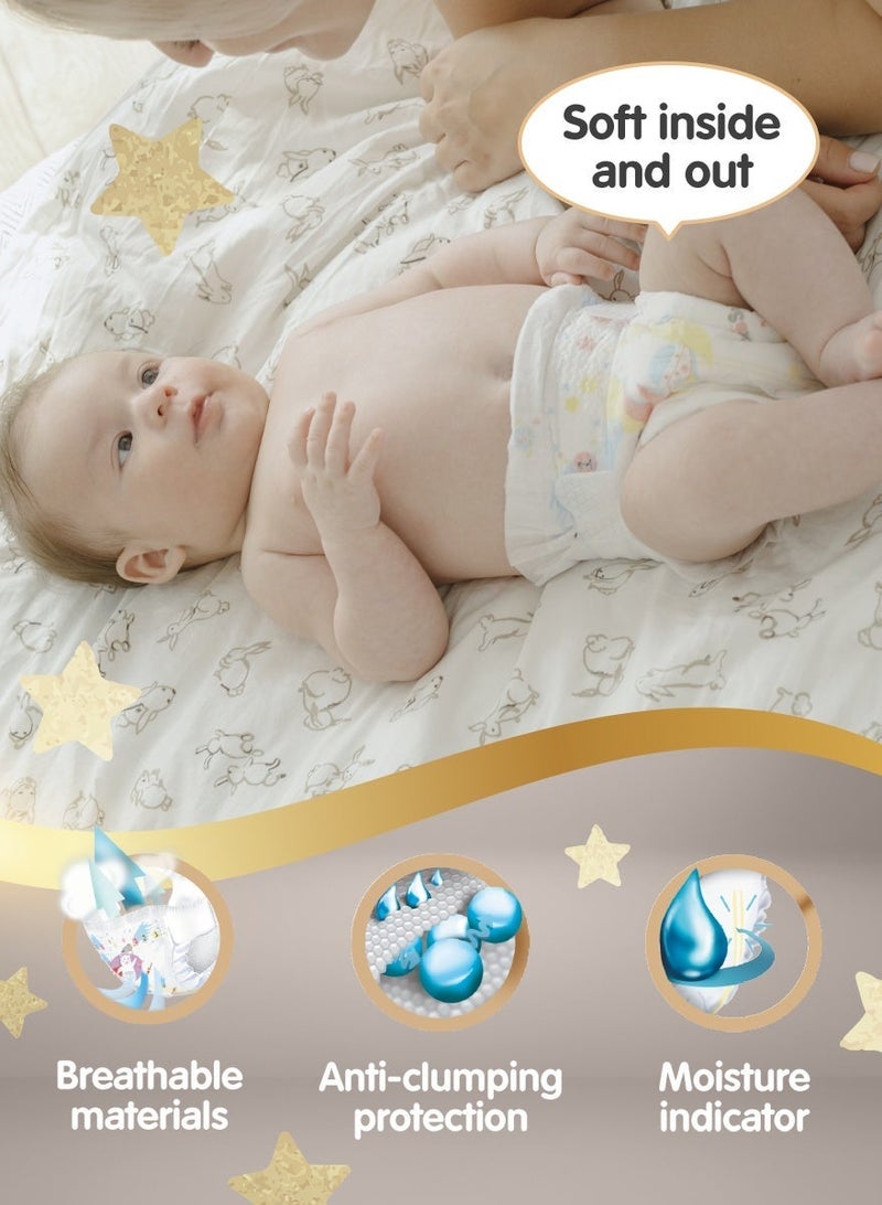 YokoSun Premium Baby Diapers, Size 2 / S (3-6 kg), 72 pcs – Ultra-Soft, Hypoallergenic Nappies, Japanese Quality for Baby Skin Care, Leakproof with 12-Hour Dryness Protection - Image 4