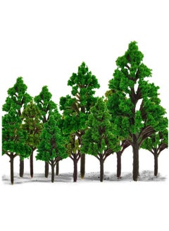 15 PCS Model Trees, Trees Miniature Landscape, Diorama Tree, Landscape for DIY Train Railways Scenery (4.5-8CM)