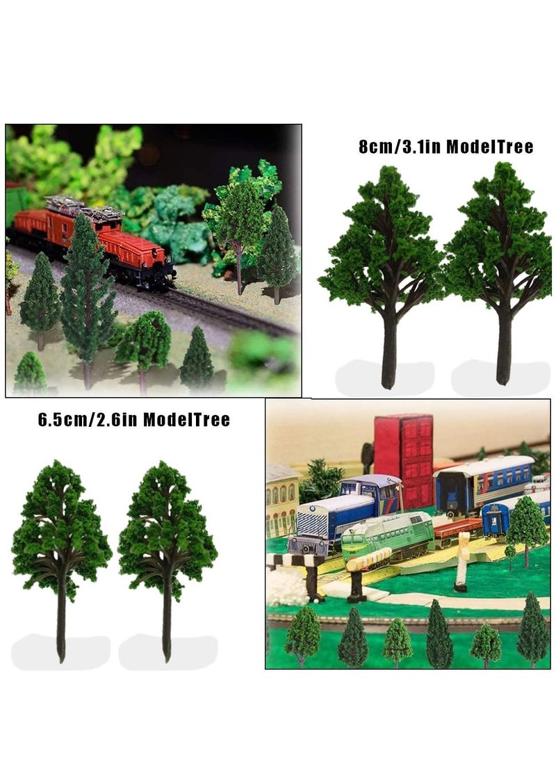Y&D - 15 PCS Model Trees, Trees Miniature Landscape, Diorama Tree, Landscape for DIY Train Railways Scenery (4.5-8CM) - Image 1