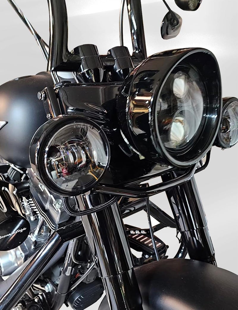 GLOBLED 4.5 Inch LED Fog Light Housing for Harley Davidson - Image 2