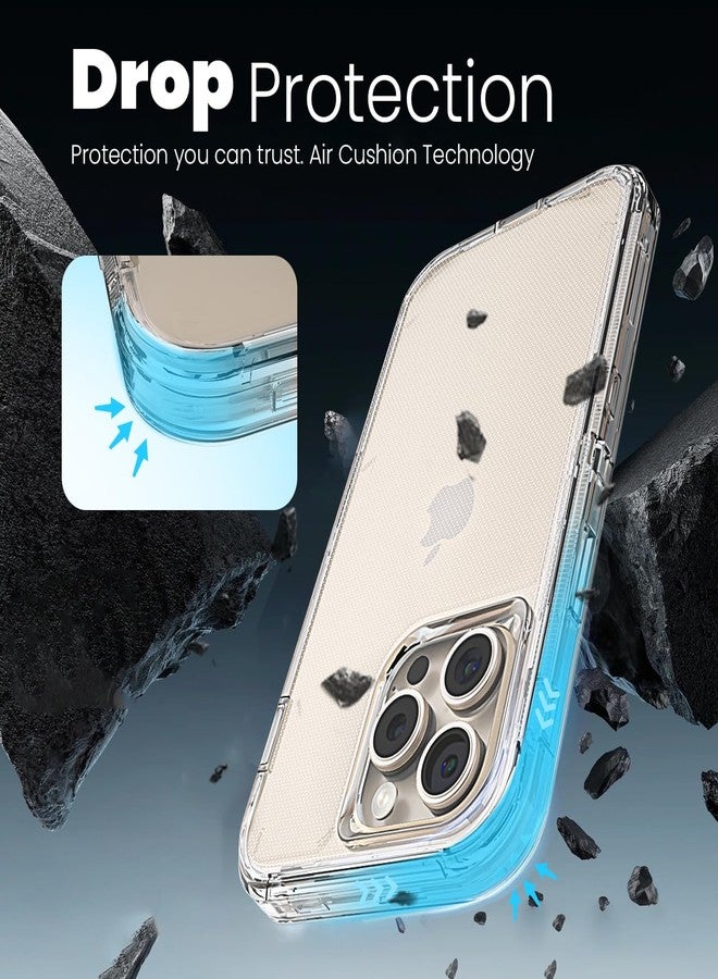 MAXCURY for iPhone 15 Pro Max Clear Case, Full Body Protection Heavy Duty Shock Absorption 3 in 1 Silicone Rubber with Hard PC Phone Case Cover for 15ProMax, No Buit in Screen Protector, No MagSafe - Image 5