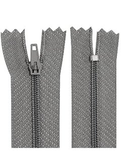 Set of 10 Spiral Zippers No. 3 Non-Separable 20 cm Nylon Self locking Metal Slider Grey  Sewing Clothes Trousers - pzsku/Z1B4727B49343DA6AF4B6Z/45/_/1699887112/1ab2abfd-f05f-4faa-a32b-b5a1764d368f