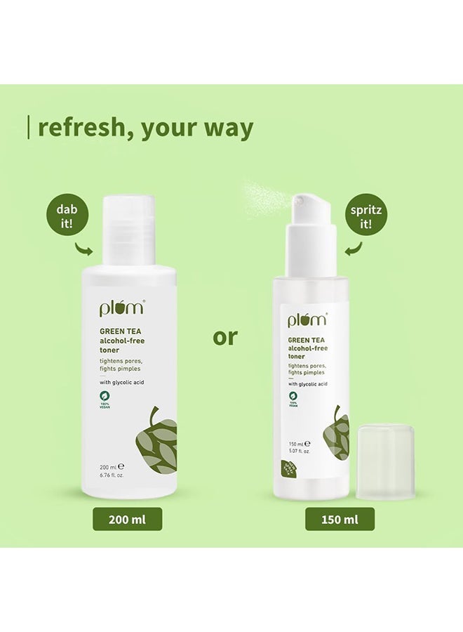 Plum تونر الشاي الأخضر خالي من الكحول 200 مل - Image 2