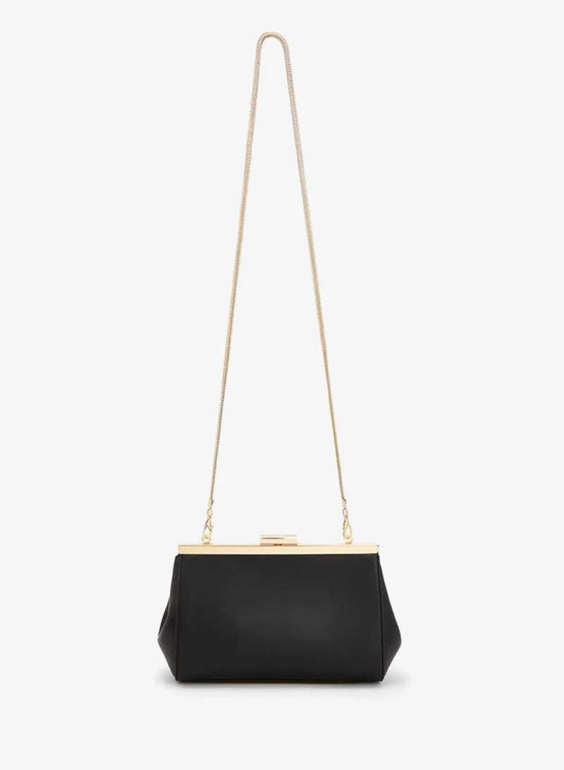 Celeste BLACK Animal Print Crossbody Bag With Detachable Chain Strap for Women | Best Price UAE