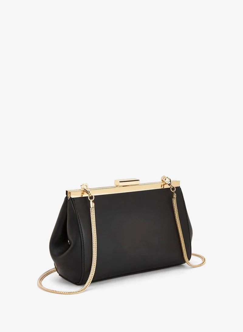 Celeste BLACK Animal Print Crossbody Bag With Detachable Chain Strap for Women | Best Price UAE