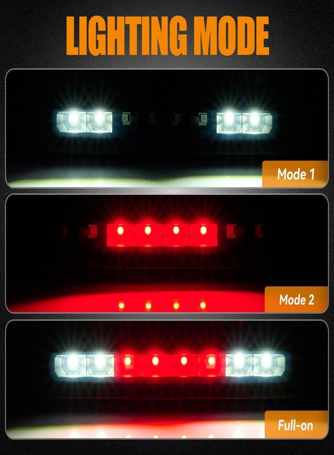Cxdar مصباح الفرامل الثالث LED من Cxdar لسيارات دودج داكوتا موديلات 1997-2007، مجموعة مصابيح الفرامل الخلفية العلوية لسيارات داكوتا موديلات 97-07، مصباح توقف مقاوم للماء في منتصف كابينة الشحن - Image 2