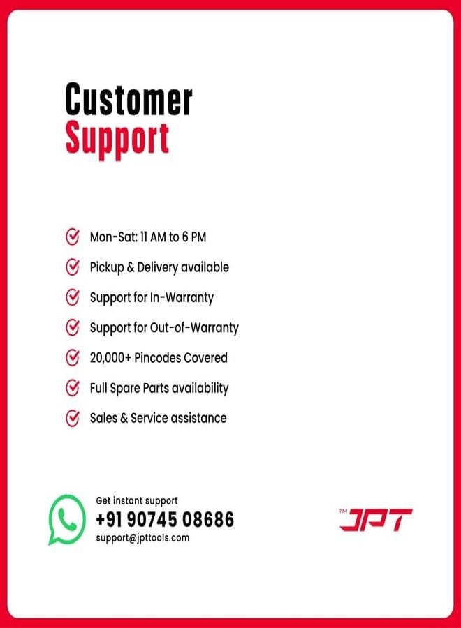 JPT طقم مفاتيح ربط من الكروم والفاناديوم، مقاس 1/2 بوصة، 9+1 قطعة، مع مفتاح ربط على شكل حرف L | طقم مفاتيح ربط للسيارات والدراجات النارية | طقم مفاتيح ربط مع علبة حمل للسيارات والمنزل والجراج، لإصلاحات DIY - Image 3