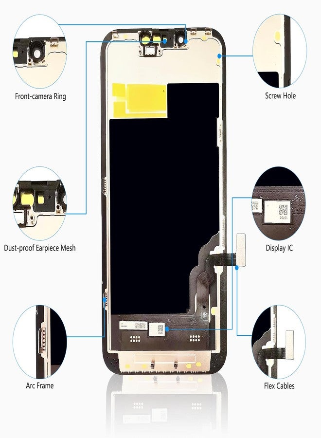 Diykitpl for iPhone 13 Screen Replacement 6.1 Inch, Diykitpl 3D Touch LCD Display for A2482, A2631, A2635, A2633, A2634, with Repair Tools Kit+ Waterproof Frame Adhesive Sticker+Screen Tempered Protector - Image 2