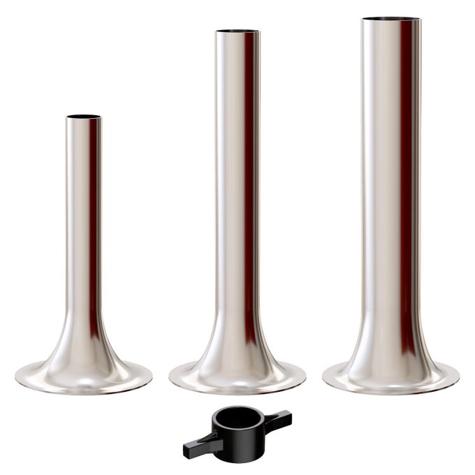 SAUSAGE STUFFER KIT FOR KITCHENAID PLASTIC FGA FOOD GRINDER ATTACHMENT FOR KITCHEN AID SAUSAGE ATTACHMENT 3 STAINLESS STEEL STUFFING TUBES PLUS 1 RETAINER RING
