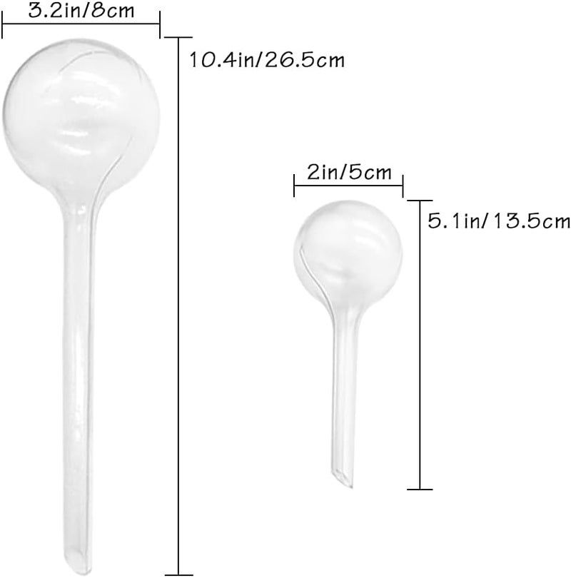 Irrmshr 10 Pack Clear Plant Watering Globes,Plastic Self Watering Bulbs for Indoor Plants,Garden Water Device Automatic Plant Waterer Indoor Outdoor - Image 2