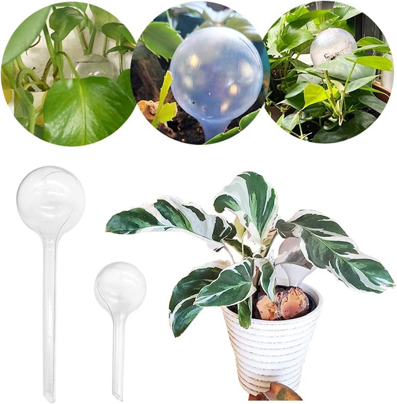 Irrmshr 10 Pack Clear Plant Watering Globes,Plastic Self Watering Bulbs for Indoor Plants,Garden Water Device Automatic Plant Waterer Indoor Outdoor - Image 5