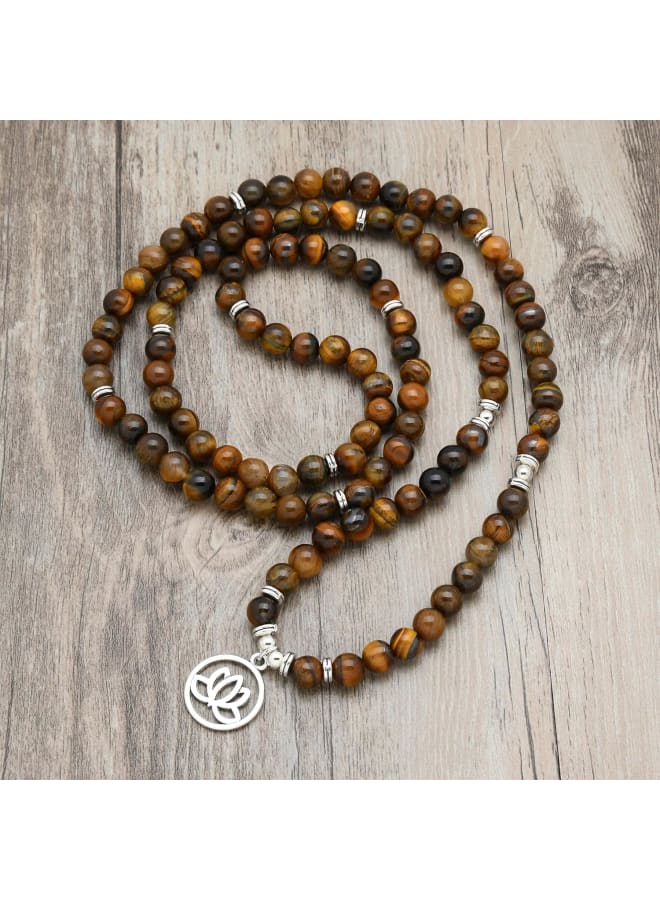 Lotus Flower Gifts Mala Beads 108 Healing Bracelet Necklace Meditation Accessories  - Image 2