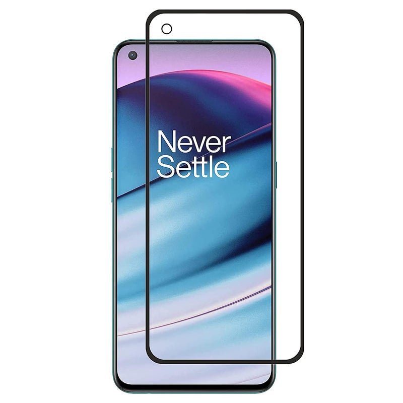 OpenTech حماية شاشة زجاجية مقواة متوافقة مع Oneplus Nord 2T 5G مع تغطية من الحافة إلى الحافة ومجموعة تركيب سهلة للهواتف الذكية - Image 1