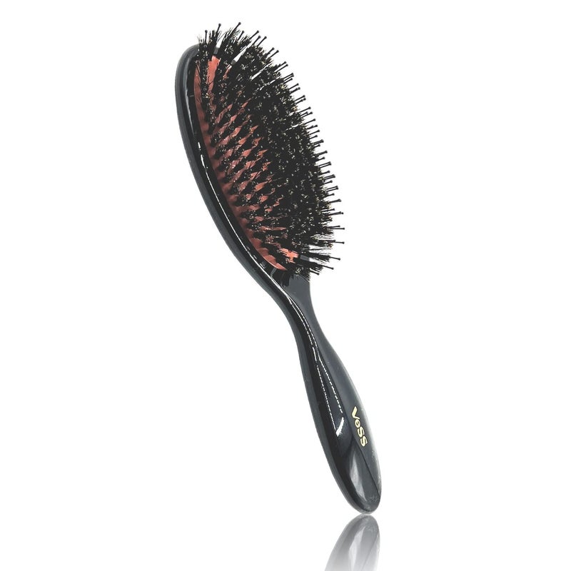 VESS Combing Mix Cushion Brush C501 Wild Pig Bristle and Nylon Hair Natural Radiance Smoothing Hair Brush