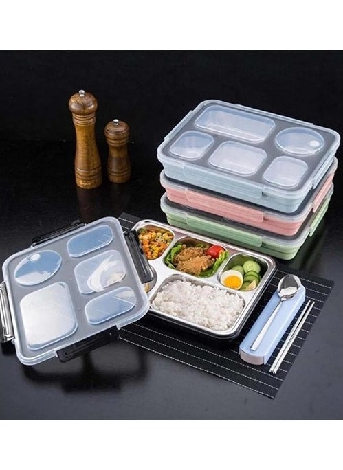 Vagonlife Vagon Life Steel Nutrition Container 5 Compartments 1600 ml Black BL-50122 