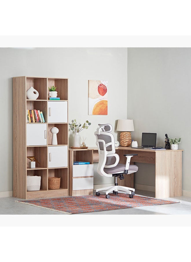 Home Box - Alford Patara Corner Study Desk With 2 Drawers 150 x 75 x 150 cm - Image 1