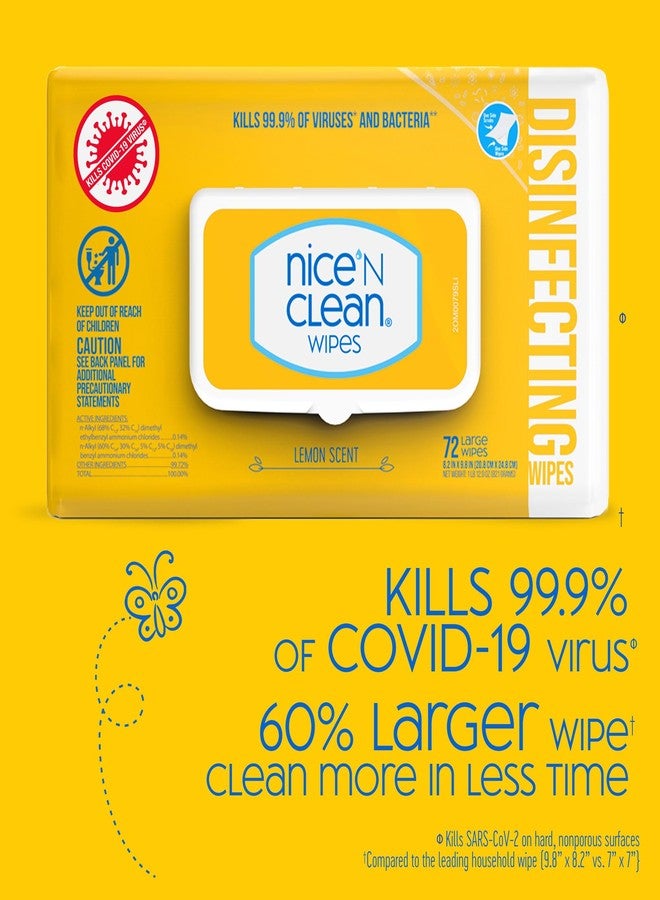 Nice 'N Clean Disinfecting Surface Wipes 304ct | Cleans & Disinfects Home & Kitchen Surfaces | Fresh & Lemon Scent - Image 4