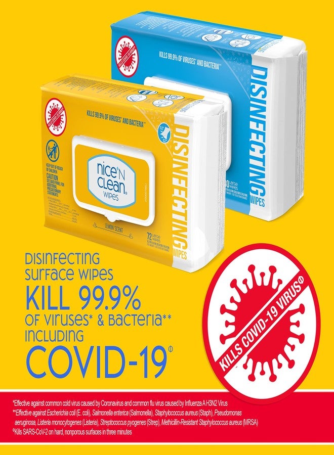 Nice 'N Clean Disinfecting Surface Wipes 304ct | Cleans & Disinfects Home & Kitchen Surfaces | Fresh & Lemon Scent - Image 3