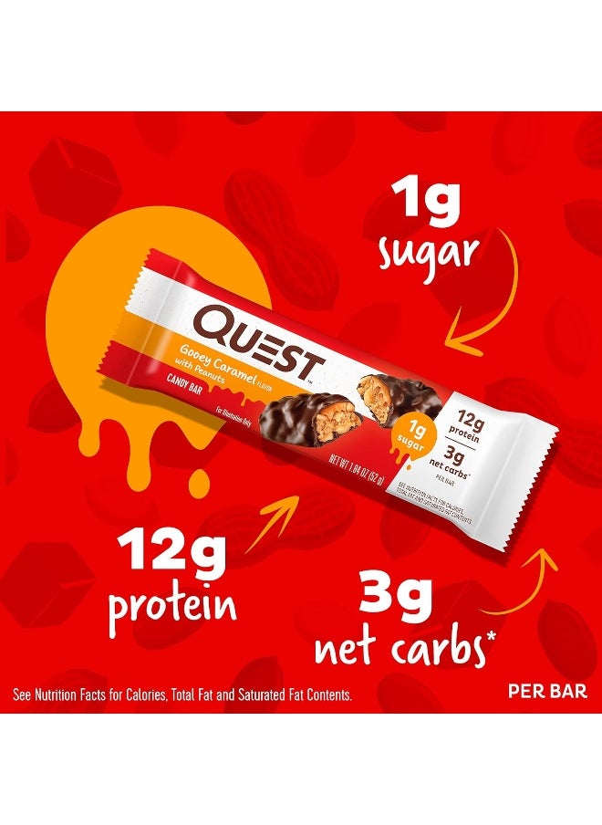 Quest - Candy Bars Gooey Caramel With Peanuts (12 Bars) - Image 1