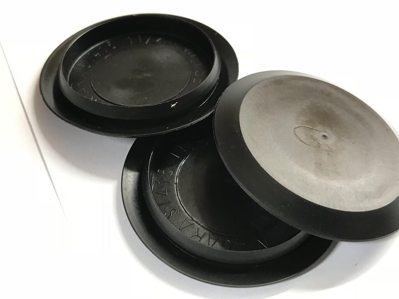 Caplugs BPF-SI-415 - BPF Series - Button Plugs with Flush-Type Heads - Pack of 10 - Low-Density Polyethylene - Black - to Fit Hole Size 1.5" with Sheet Metal Thickness Between 0.03" - 0.08"