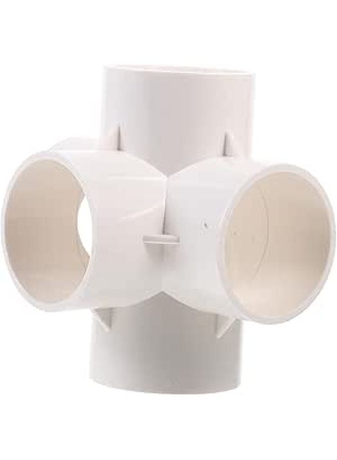 2 Pcs Pvc Way Connector Fittings For Greenhouse Shed Frame Easy To Install Resistant Garden Structures Fencing - Image 1