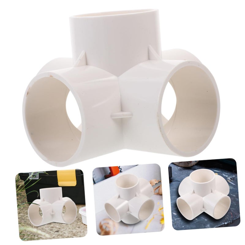 2 Pcs Pvc Way Connector Fittings For Greenhouse Shed Frame Easy To Install Resistant Garden Structures Fencing - Image 3