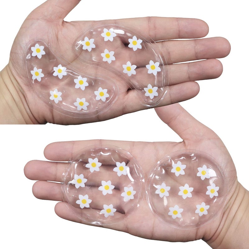 ZNCUETD Gel Ice Pack Reusable Cooling Eye Pads and Under Eye PatchesEye Hot Cold Treatment Pack for RednessPain Relief and Eye Relax