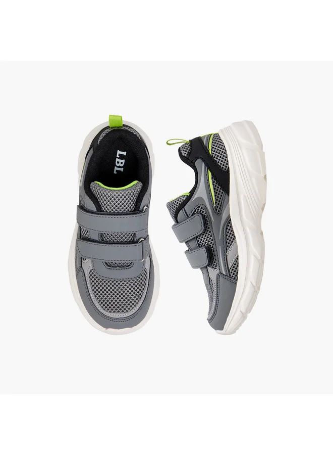 ال بي ال من شو اكسبرس Boys Panelled Sneakers with Hook and Loop Closure