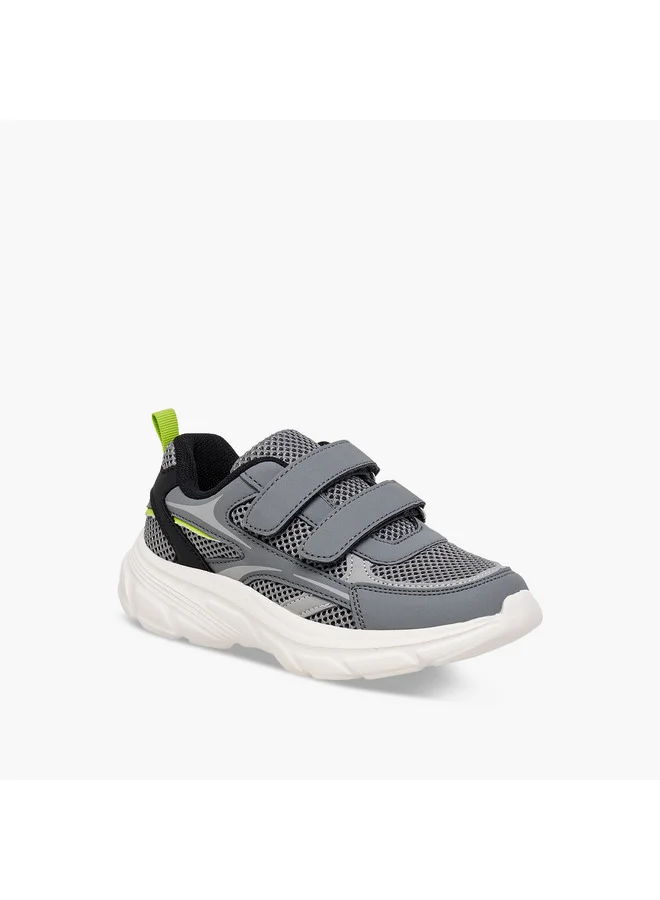 ال بي ال من شو اكسبرس Boys Panelled Sneakers with Hook and Loop Closure
