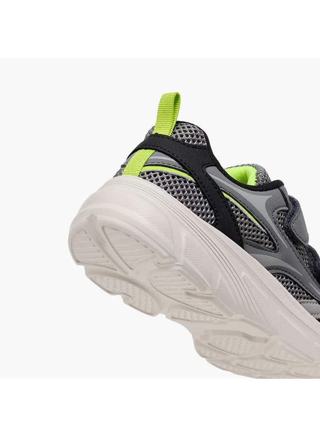 LBL by Shoexpress Boys Panelled Sneakers with Hook and Loop Closure