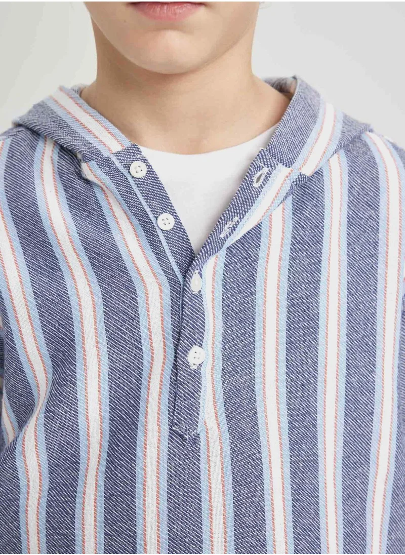 ديفاكتو Regular Fit Long Sleeve Shirt