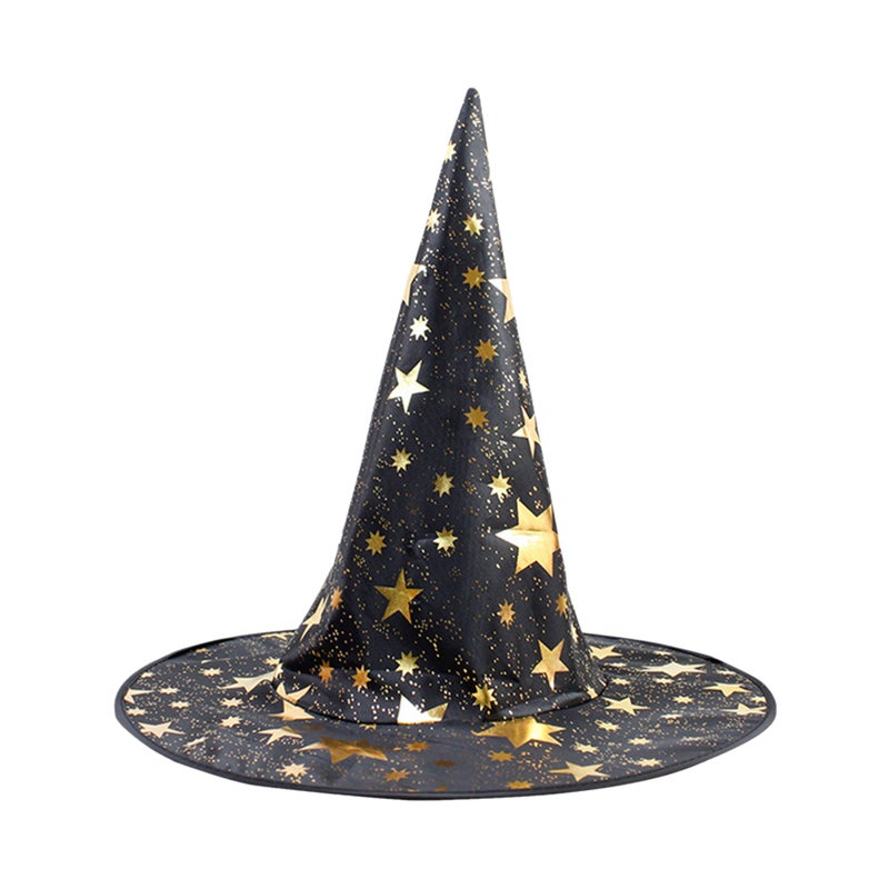 Scary Halloween Witch Hat Type 5 - Durable High-Quality Material for Halloween Parties Cosplay Yard Decor - Comfortable Soft Fit Black Witch Hat for Women - Image 1