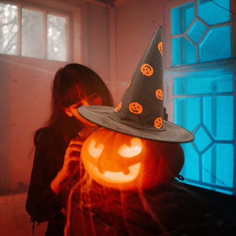 Scary Halloween Witch Hat Type 5 - Durable High-Quality Material for Halloween Parties Cosplay Yard Decor - Comfortable Soft Fit Black Witch Hat for Women - Image 4