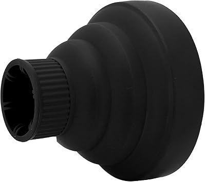 Brrnoo Universal Collapsible Hair Dryer Diffuser Attachment Portable Travel Folding Hair Blow Dryer Diffuser Nozzle Styling Hairdressing Tool Fit Most of Blow Dryersblack - Image 3
