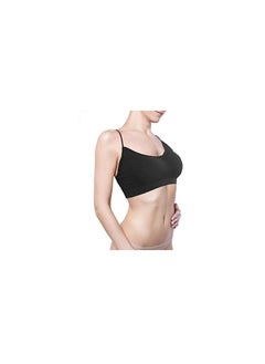 Y&D 5 PCS Cami Womens V Neck Padded Seamless Straps Bralette Everyday Basic Sleeping White Apricot Grey Black L  - Image 5