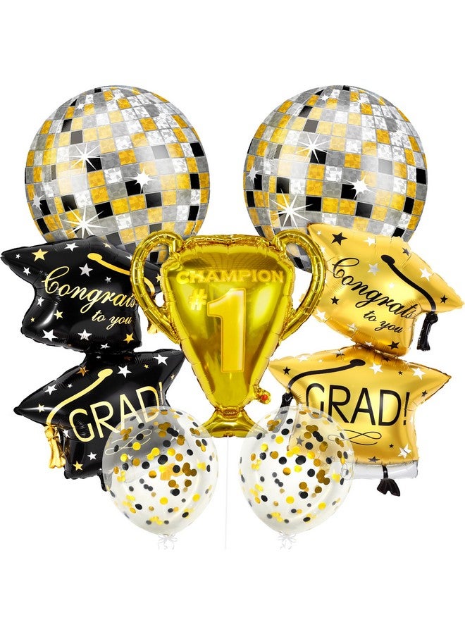 KATCHON KatchOn, 2025 Graduation Balloons Set - Pack of 11 | Trophy Balloon, 33 Inch | 2025 Balloons, Graduation Decorations 2025 | Grad Cap Balloon, Class Of 2025 Balloons | Disco Grad Party Decorations 2025 - Image 1