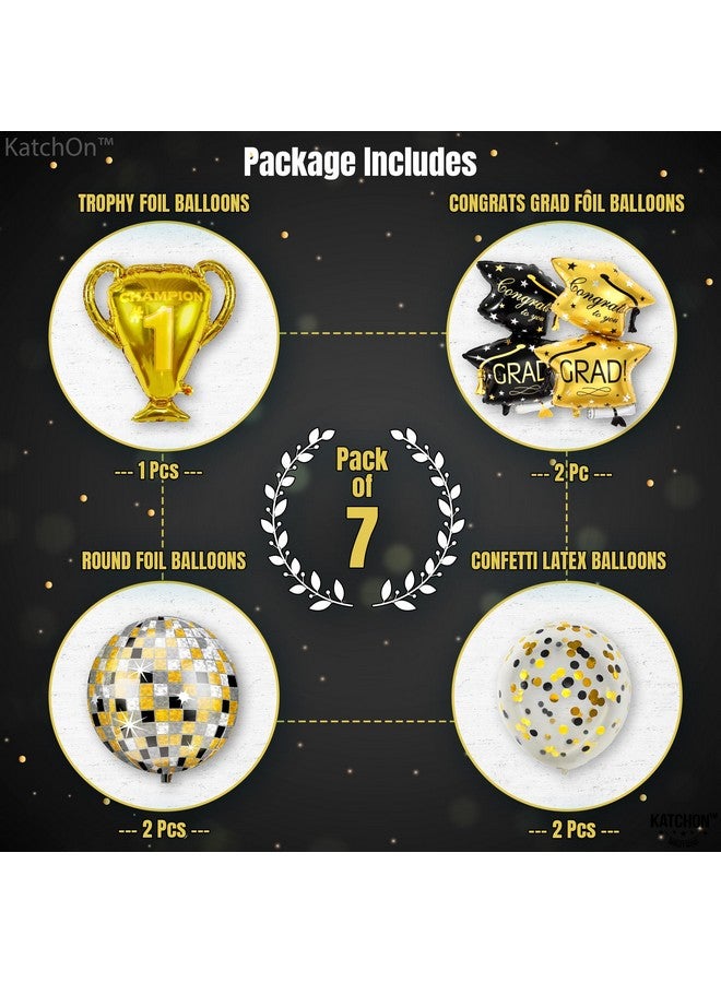 KATCHON KatchOn, 2025 Graduation Balloons Set - Pack of 11 | Trophy Balloon, 33 Inch | 2025 Balloons, Graduation Decorations 2025 | Grad Cap Balloon, Class Of 2025 Balloons | Disco Grad Party Decorations 2025 - Image 2