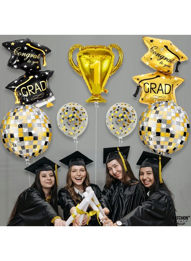 KATCHON KatchOn, 2025 Graduation Balloons Set - Pack of 11 | Trophy Balloon, 33 Inch | 2025 Balloons, Graduation Decorations 2025 | Grad Cap Balloon, Class Of 2025 Balloons | Disco Grad Party Decorations 2025 - Image 5