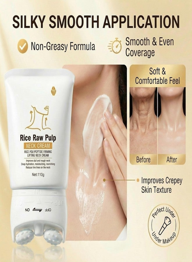 Grospe Rice Polypeptide Neck Firming & Lifting Cream with Roller, 110g - Image 5