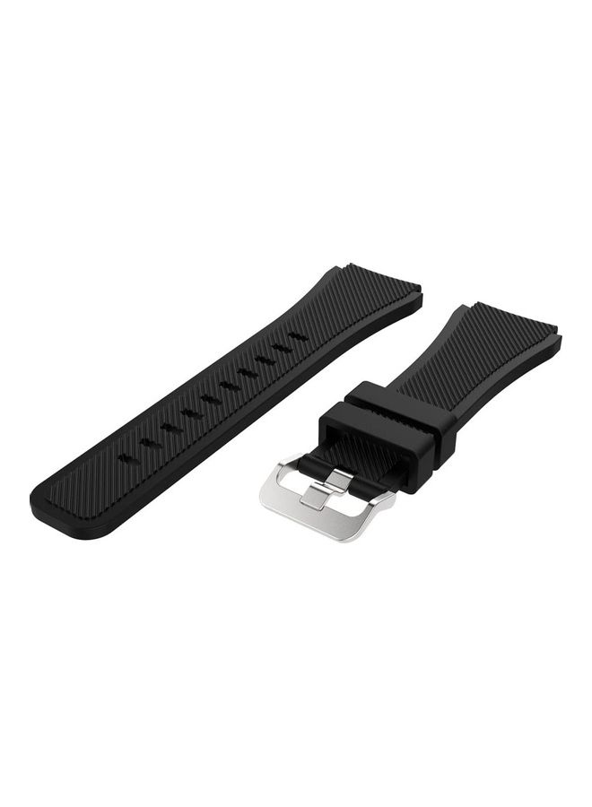 HuHa Sports Silicone Replacement Band For Fossil Gen 5 Carlyle Watch Black - Image 3