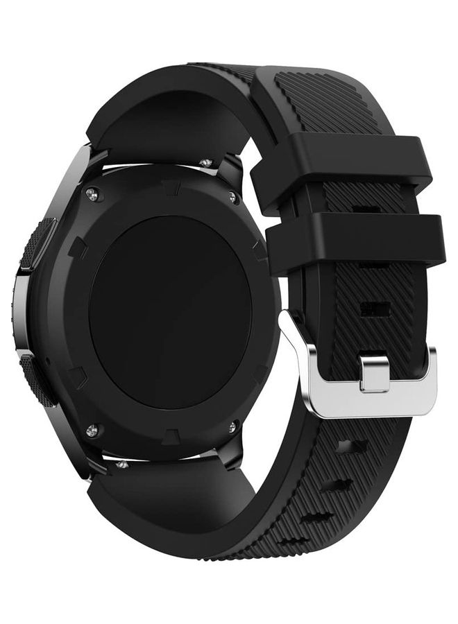HuHa Sports Silicone Replacement Band For Fossil Gen 5 Carlyle Watch Black - Image 1