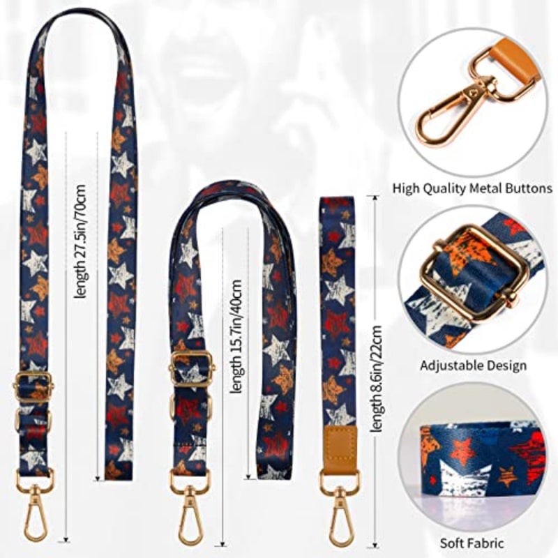 Phone Lanyards, Wrist Lanyards for Keys, Adjustable Shoulder Neck Strap, Universal Crossbody Cell Phone Lanyard for iPhone Case ID Badges, Card Holder, Car Key, and Most Smartphones Stars - Image 2