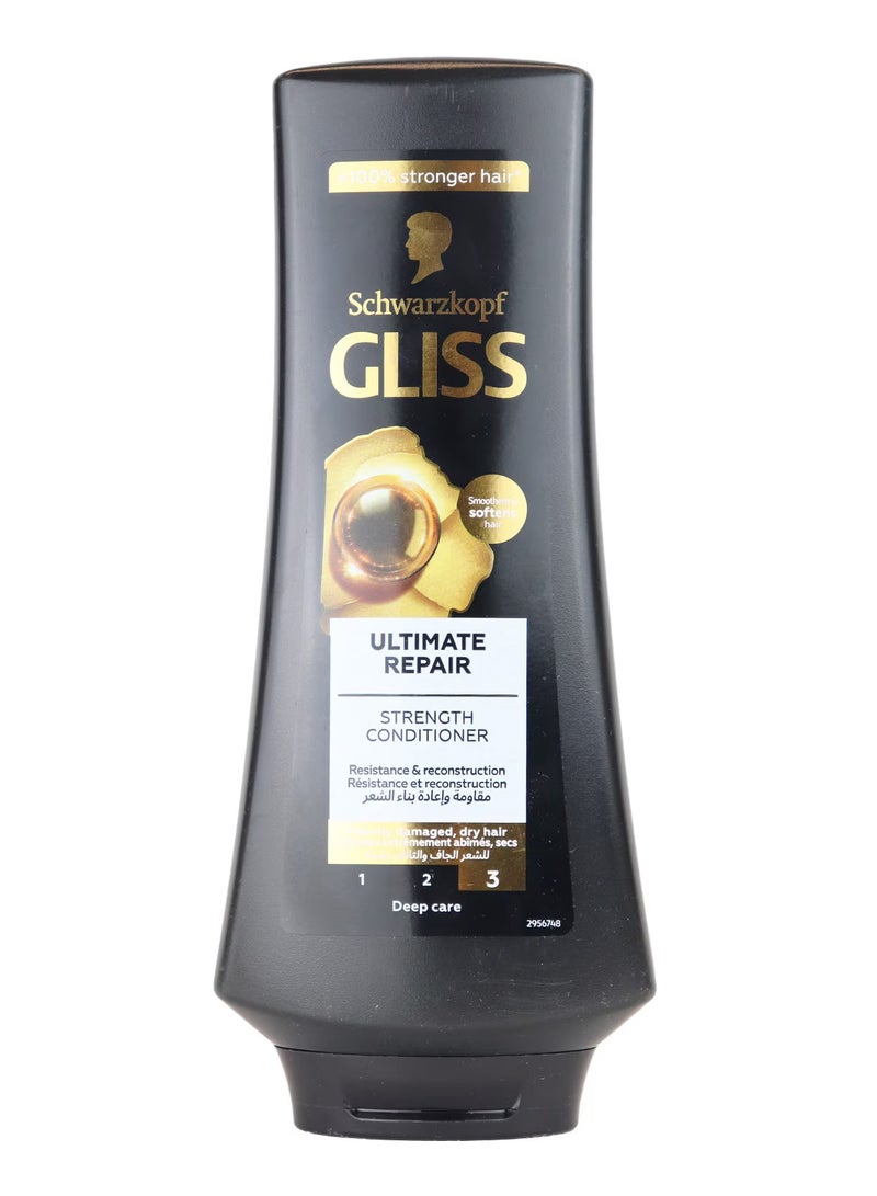 Gliss Ultimate Repair Conditioner with Keratin for Damaged Hair 360ml - Image 1