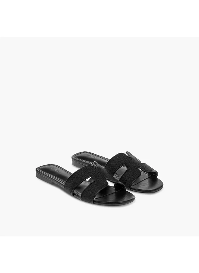 Celeste Women's Textured Slip-On Flat Sandals - J06007-001-25C